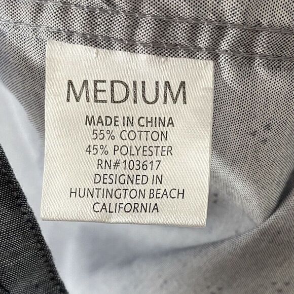 COASTAL Shirt Mens Medium M Button-Up Geometric Print EUC Cotton-Blend - Picture 6 of 7